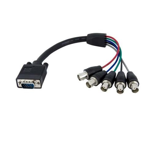 CABLE COAXIAL DE MONITOR HD15 VGA A 5 BNC RGBHV 30 CM M A H