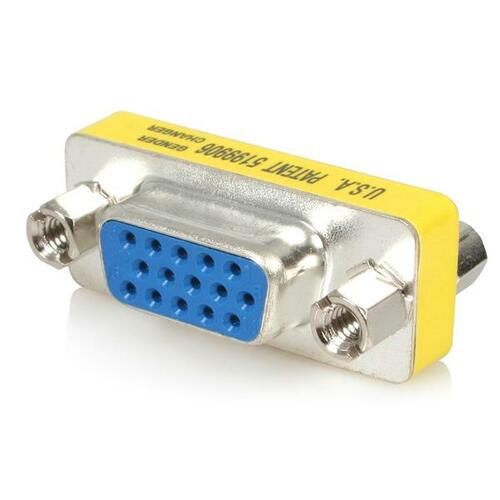 StarTech.com VGA HD15 Gender Changer - Bu/Bu - Nickel Anschluss - Schwarz