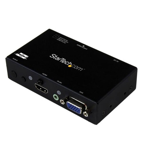 StarTech.com 2x1 VGA + HDMI to HDMI Switch / Selector Box - 1080p Multi Video Input Automatic Switcher - 2 Computers In 1 
