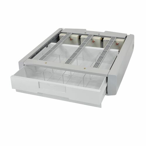 Ergotron Schublade - Groß - 907,2 g Belastbarkeit - Grau, Weiß - Verschließbar, Herausnehmbar, Schubladentrennwand