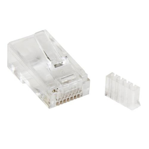 StarTech.com Cat.6 RJ45 Modular Plug for Solid Wire - 50 Pack - 1 x RJ-45 Network Male - Clear