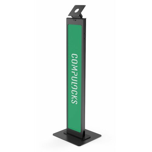 Compulocks VESA Brandable Floor Stand Black - 100mm x 100mm VESA Compatible Mount, Can be set in landscape or portrait mod