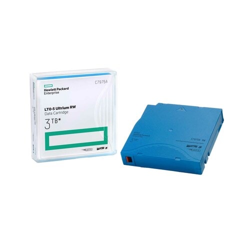 HPE Data Cartridge LTO-5 - Rewritable - 1 Pack - Light Blue - 1.50 TB (Native) / 3 TB (Compressed) - 846 m Tape Length