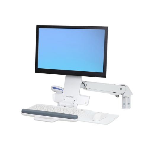 Ergotron StyleView Mounting Arm for Monitor, Keyboard, Bar Code Reader, Mouse - Height Adjustable - 61 cm (24") Screen Sup