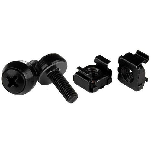PAQUETE 100 TORNILLOS Y ENJAULADAS CAGE NUTS M5 NEGRO