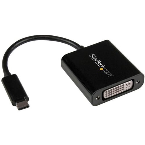 StarTech.com USB C to DVI Adapter - Thunderbolt 3 Compatible - 1920x1200 - USB-C to DVI Adapter for USB-C devices such as 
