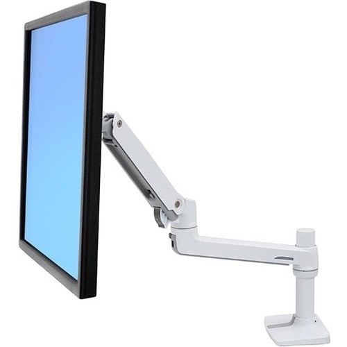 LX DESK MOUNT LCD ARM NO GROMMET MOUNT BRIGHT WHITE