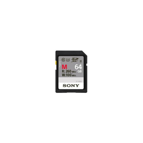 Sony SF-M64 64 GB Class 10/UHS-II (U3) SDXC - 260 MB/s Read - 100 MB/s Write