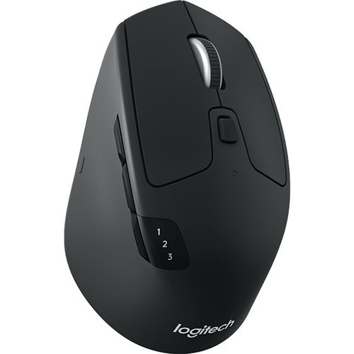Logitech M720 Mouse - Bluetooth/Radio Frequency - USB - Optical - 8 Button(s) - Wireless - 1000 dpi - Scroll Wheel - Right