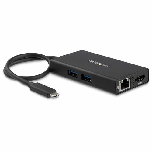 StarTech.com USB C Multiport Adapter - with Power Delivery (USB PD)- USB Type C to 4K HDMI / USB 3.0 / Gigabit Ethernet Hu