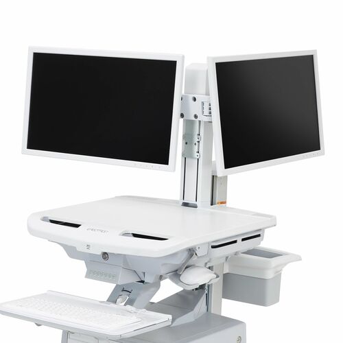 Ergotron SV Umbausatz auf Dualschirmlösung, Montagearm für Monitor - Weiß - 2 Display(s) SupportedBildschirmgr�ße: 61 cm -