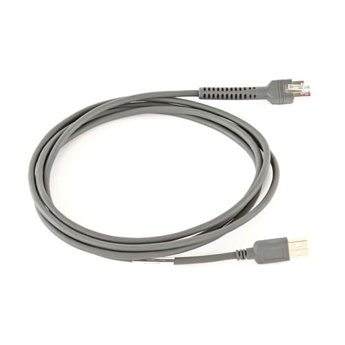 Zebra 2.13 m USB Data Transfer Cable for Barcode Scanner - TAA Compliant - First End: 1 x USB Type A - Male - Shielding - 