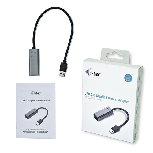 I-TEC USB 3.0 METAL GLAN ADAP. USB 3.0 TO RJ-45/ UP TO 1 GBPS