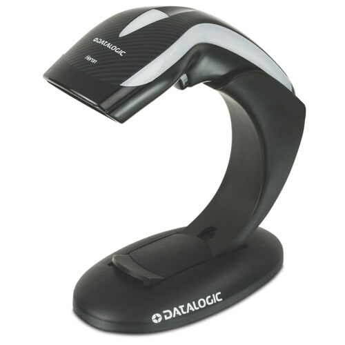 Datalogic Heron HD3130 Handheld Barcode Scanner Kit - Cable Connectivity - Black - 270 scan/s - 1D - CCD - USB