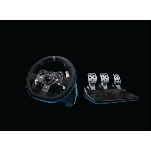 Logitech Driving Force G920 Gaming Pedal/Steering Wheel - Cable - USB - Xbox One, PC