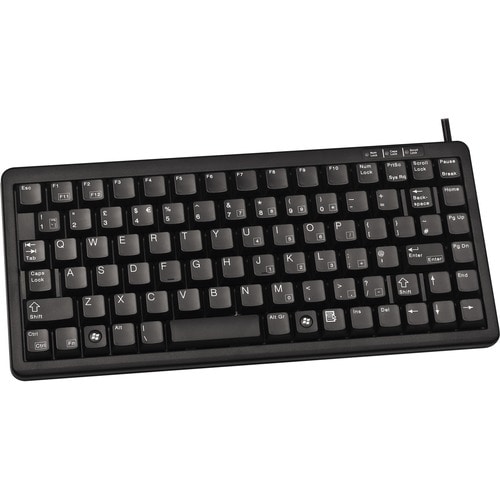 CHERRY G84-4100 Keyboard - Cable Connectivity - USB Interface - QWERTY Layout - Black - ML Keyswitch - 86 Key(s) - Noteboo