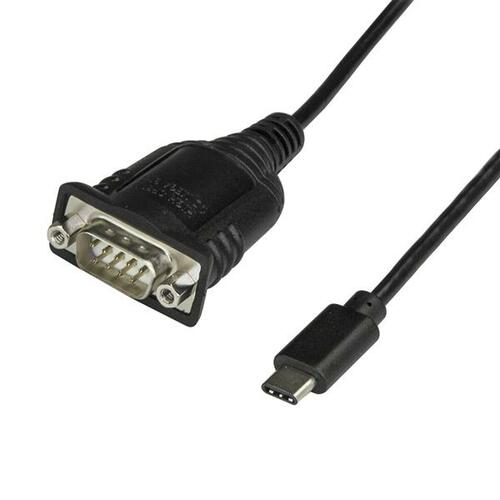 StarTech.com USB C to Serial Adapter - with COM Port Retention - Windows / Mac / Linux - USB C to DB9 Cable - USB C to RS2
