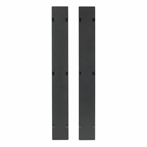 APC AR7586 Cable Organizer - Black - 2 Each Pack - TAA Compliant - Cover - 45U Rack Height