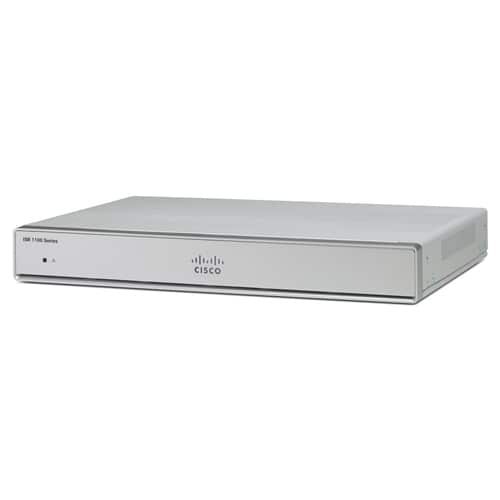 Cisco 1100 C1111-4P Router - 5 Ports - PoE Ports - Management Port - 1 - Gigabit Ethernet - Rack-mountable, Desktop