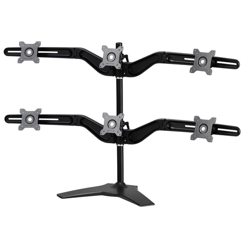 Amer Mounts Display Stand - Up to 24" (60.96 cm) Screen Support - 6 kg Load Capacity - Flat Panel Display Type Supported -