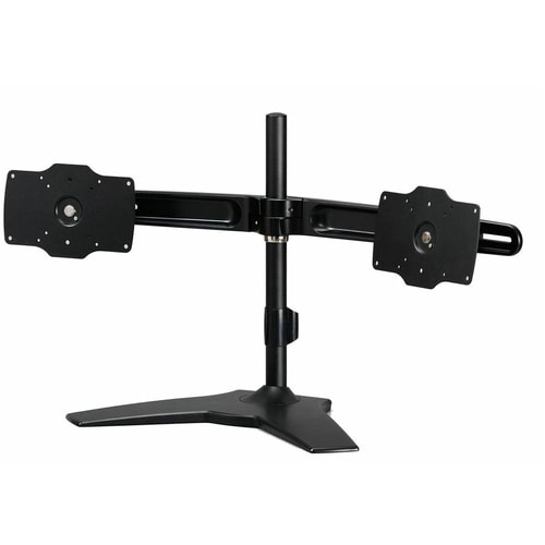 Amer Mounts Desk Mount for Flat Panel Display - Black - TAA Compliant - Height Adjustable - 2 Display(s) Supported - 61 cm