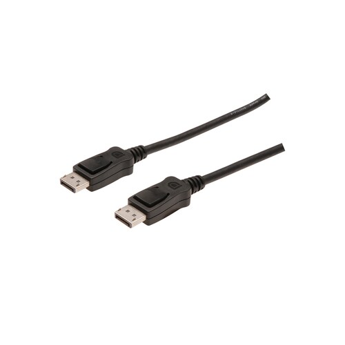 Assmann AK-340100-100-S 10 m DisplayPort Videokabel für Videogerät - Zweiter Anschluss: 1 x 20-pin DisplayPort 1.2 Digital