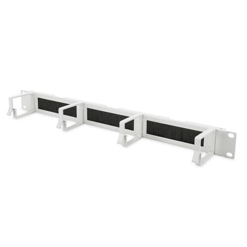DIGITUS Professional Kabelführung - Hellgrau - 1 Pack Paket - Kabelmanagement-Panel - 1U Rack Height x 19" Panel Width - A