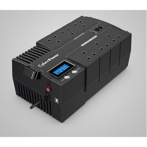 CyberPower BR1200ELCD-UK Line-interactive UPS - 1.20 kVA/720 W - Compact - AVR - 8 Hour Recharge - 2 Minute Stand-by - 230