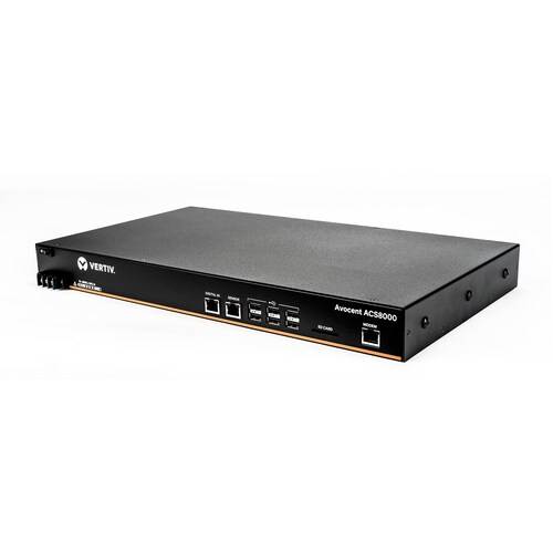 Vertiv AVOCENT ACS ACS8048MDDC-404 Device Server - 1 GB - DDR3 SDRAM - Verdrilltes, Glasfaserleitung - 2 x Netzwerk (RJ-45