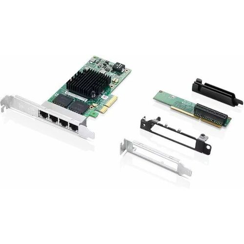 Lenovo I350-T4 Gigabit Ethernet Card for Workstation - 10/100/1000Base-T - Plug-in Card - PCI Express 2.1 - 4 Port(s) - 4 