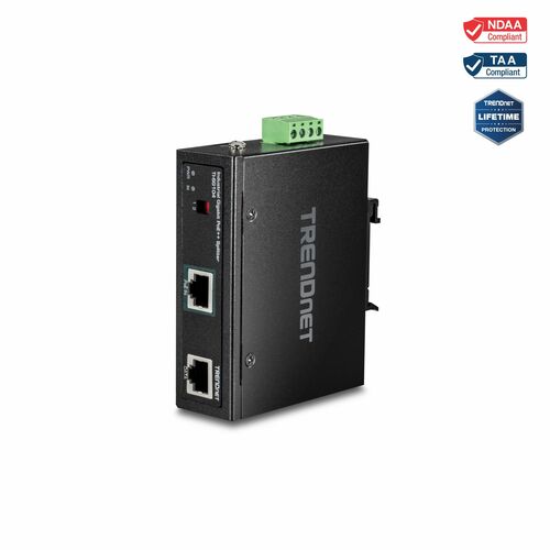 TRENDnet TI-SG104 PoE-Splitter - TAA-konform - 48 V DC Ausgang - 1 x Gigabit Ethernet Ausgangsport(s)