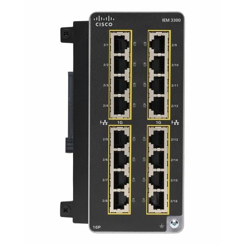 CATALYST IE3300 RUGGED 16 PORT GE COPPER EXP MODULE
