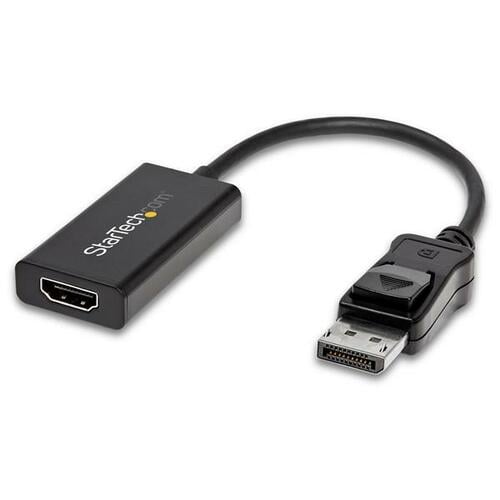 StarTech.com DisplayPort to HDMI Adapter, 4K 60Hz HDR10 Active DisplayPort 1.4 to HDMI 2.0b Converter, Latching DP Connect