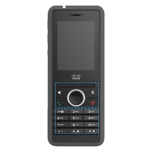 Cisco 6825 Handset - Wandmontierbar - Dunkelgrau - Schnurlos - DECT, Bluetooth - 250 Phone Book/Directory Memory - 2 x Tot