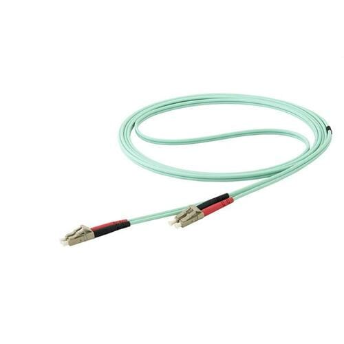 StarTech.com 10 m LC/UPC auf LC/UPC OM4 Multimode Glasfaserkabel, 50/125µm LOMMF/VCSEL Zipcord LWL, 100G Netzwerke, LSZH L