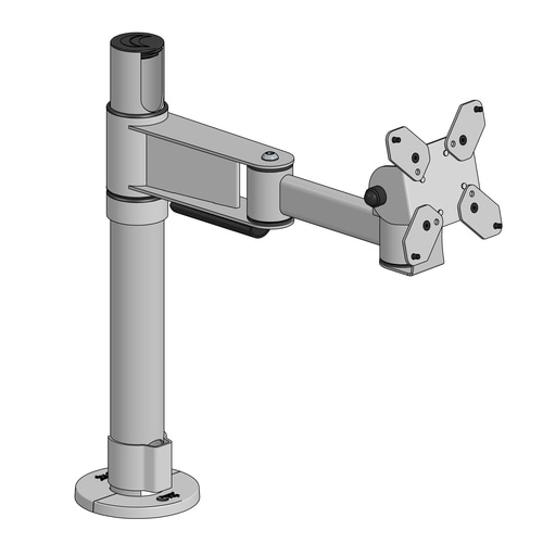 SpacePole Mounting Arm for Flat Panel Display - Height Adjustable - 75 x 75, 100 x 100 - VESA Mount Compatible