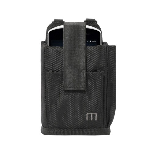 MOBILIS Carrying Case (Holster) Handheld Terminal - Black - Drop Resistant - 1680D Polyester Body - Belt, Ring - 185 mm He