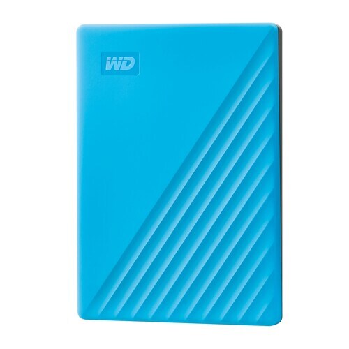 WD My Passport Tragbar Festplatte - Extern - 2 TB - Blau - USB 3.0 - 256-bit Verschlüsselungsstandard - Retail