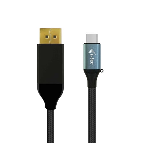 i-tec 2 m DisplayPort/USB-C AV-Kabel für Audio-/Video-Gerät, Computer, Monitor - 1 - Zweiter Anschluss: 1 x DisplayPort Di