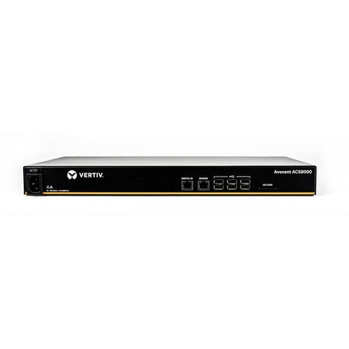 Vertiv AVOCENT ACS ACS8032SAC-404 Device Server - 1 GB - DDR3 SDRAM - Twisted Pair, Optical Fiber - 2 x Network (RJ-45) - 