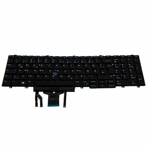 Origin Keyboard - Cable Connectivity - Proprietary Interface - Trackstick - German - Black - 103 Key(s) - Notebook