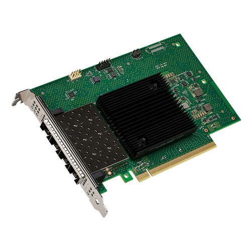 Carte 25Gigabit Ethernet pour Server - Intel 800 E810-XXVDA4 - 25GBase-CR - SFP28 - Carte Enfichable - PCI Express 4.0 x16