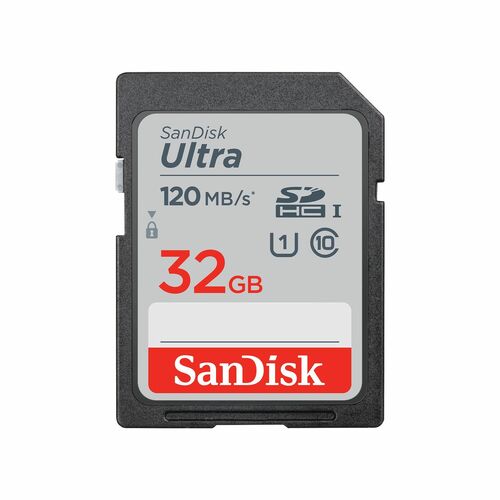 SanDisk Ultra 32 GB Class 10/UHS-I (U1) SDHC - 80 MB/s Read - 10 Year Warranty