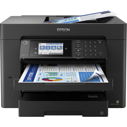 Stampante multifunzione a getto di inchiostro Epson WorkForce WF-7840DTWF Wireless - Colore - Fotocopiatrice/Fax/Stampante