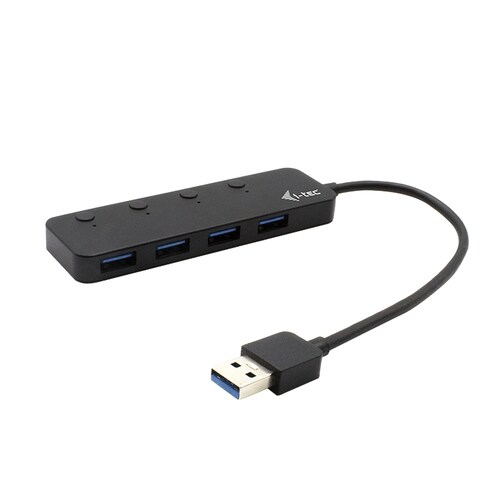 i-tec USB Hub - USB 3.0 - External - Black - 4 Total USB Port(s) - 4 USB 3.0 Port(s) - PC, Mac, Linux, Android, ChromeOS