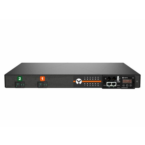 Vertiv Geist horizontal geschaltete Rack-PDU - 1HE | 32 A | (12) Kombisteckdosen C13/C19 | 1P+N+E | 200 V/240 V | 7,3 kW |