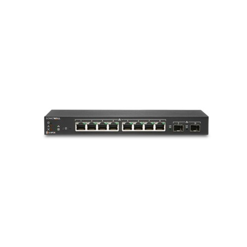 SonicWall SWS12-8POE 8 Ports Manageable Ethernet Switch - Gigabit Ethernet - 1000Base-T, 1000Base-X - 2 Layer Supported - 
