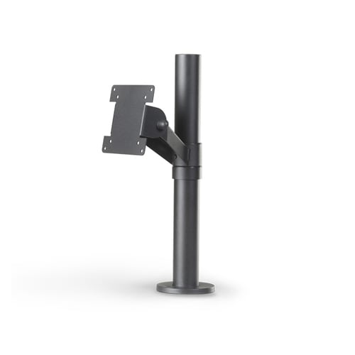 Montant SpacePole Classic SPV1101 pour Ecran, Ecran LCD - Noir - Réglable en hauteur - 75 x 100 - Acier - 1
