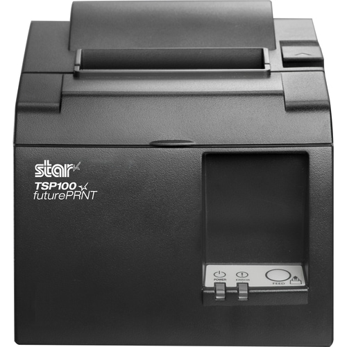 Star Micronics TSP143IIU+ GRY UK Desktop Direct Thermal Printer - Monochrome - Receipt Print - USB - USB Host - UK - With 