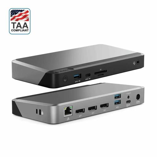 USB-C Dock triple display docking station with 100W power delivery, DP Alt Mode